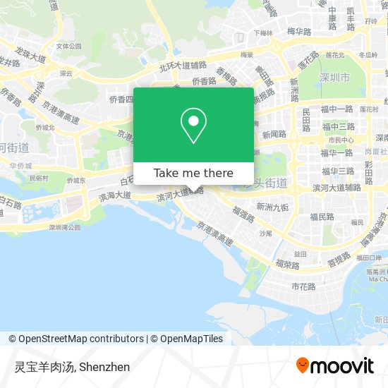 灵宝羊肉汤 map
