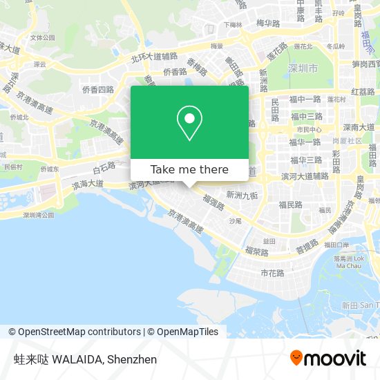 蛙来哒 WALAIDA map