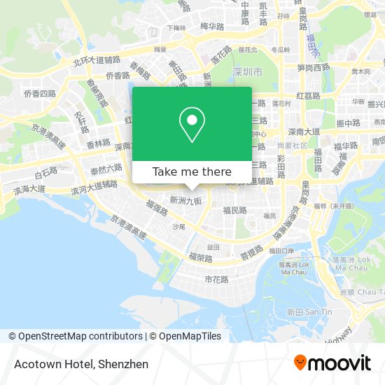 Acotown Hotel map