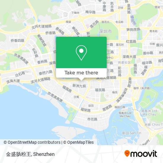 金盛肠粉王 map