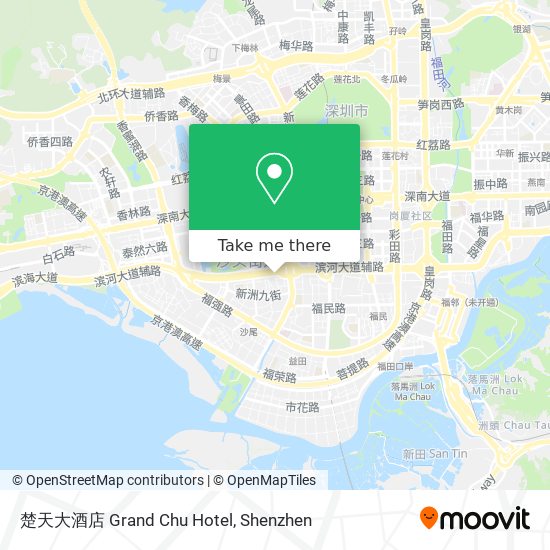 楚天大酒店 Grand Chu Hotel map