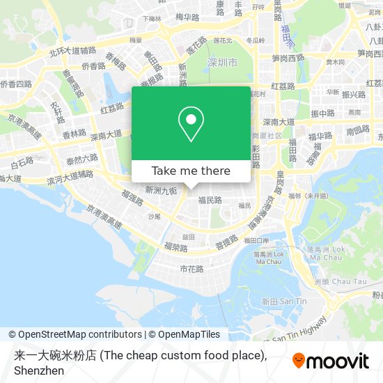 来一大碗米粉店 (The cheap custom food place) map