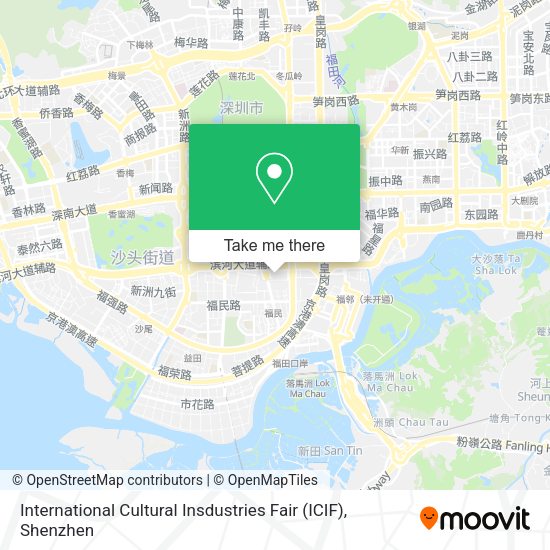 International Cultural Insdustries Fair (ICIF) map
