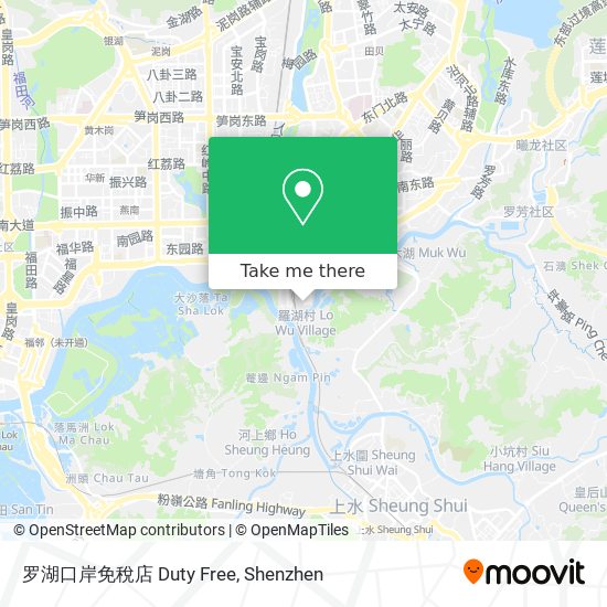 罗湖口岸免稅店 Duty Free map