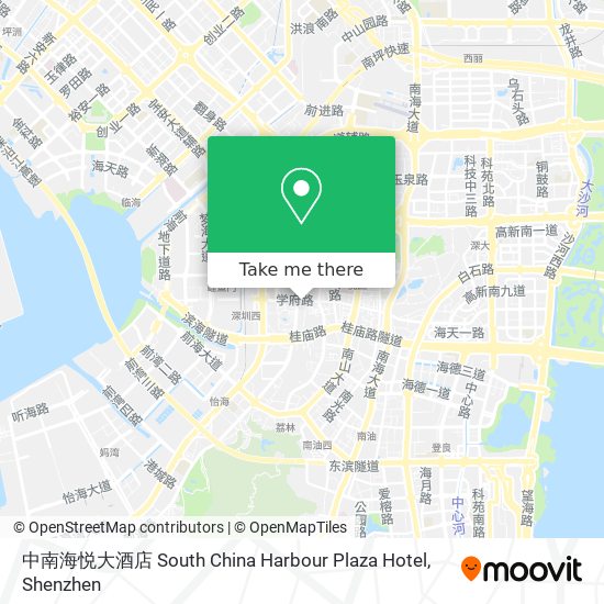 中南海悦大酒店 South China Harbour Plaza Hotel map
