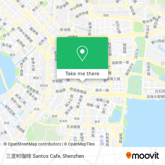 三度时咖啡 Santos Cafe map