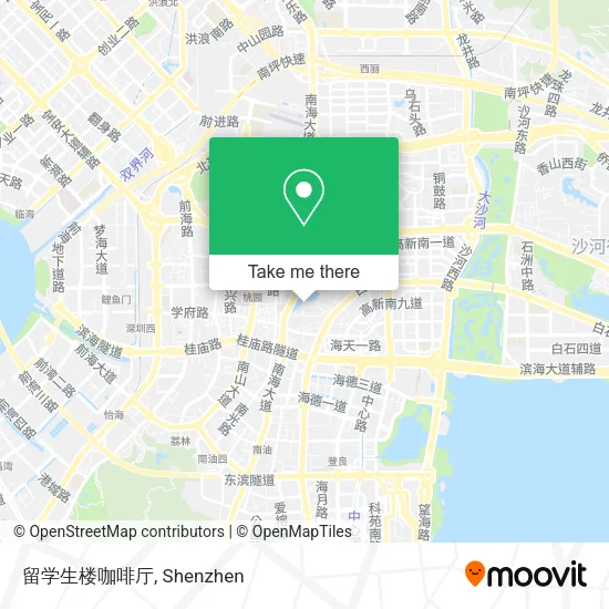 留学生楼咖啡厅 map