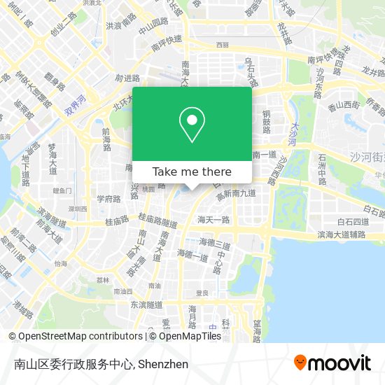 南山区委行政服务中心 map