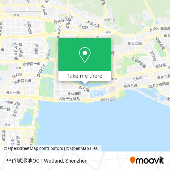 华侨城湿地OCT Wetland map