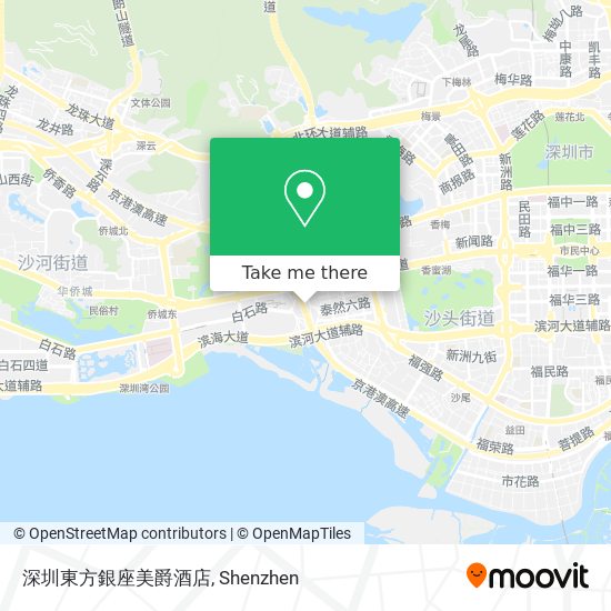 深圳東方銀座美爵酒店 map