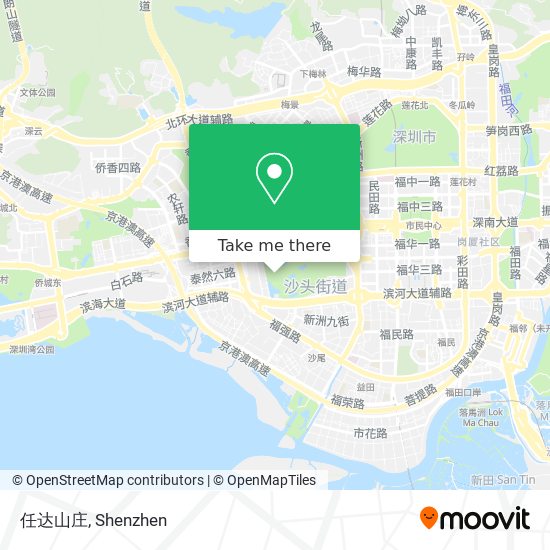 任达山庄 map