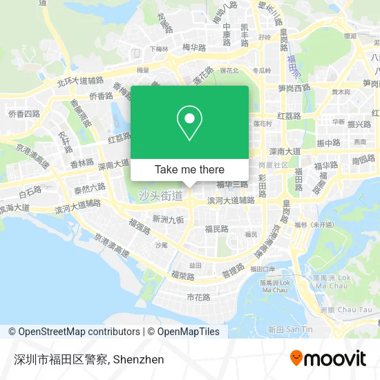深圳市福田区警察 map