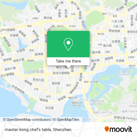 master kong chef's table map