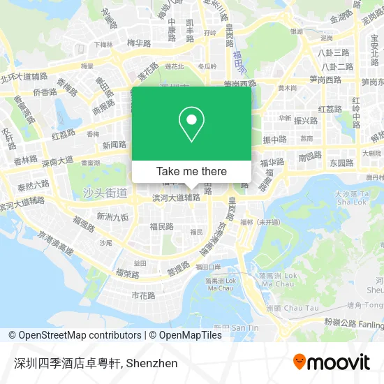 深圳四季酒店卓粵軒 map