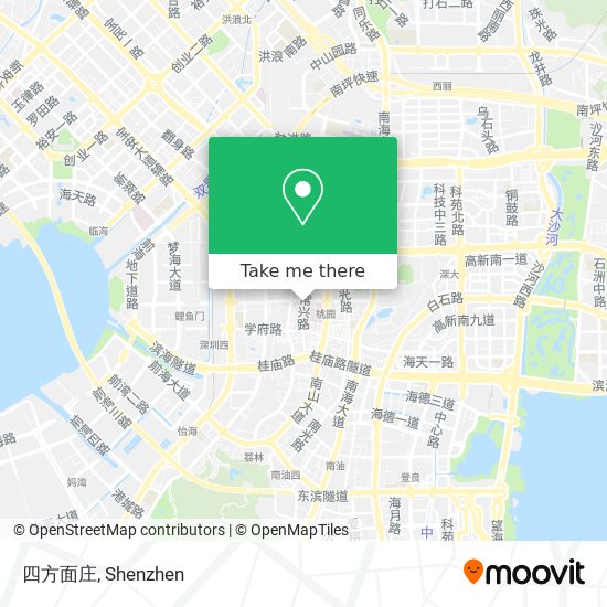 四方面庄 map