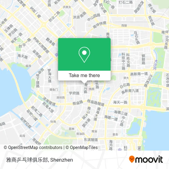 雅商乒乓球俱乐部 map