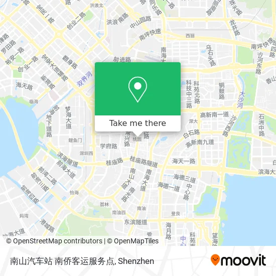 南山汽车站 南侨客运服务点 map
