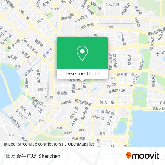 田夏金牛广场 map