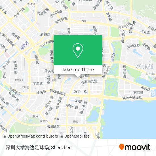 深圳大学海边足球场 map