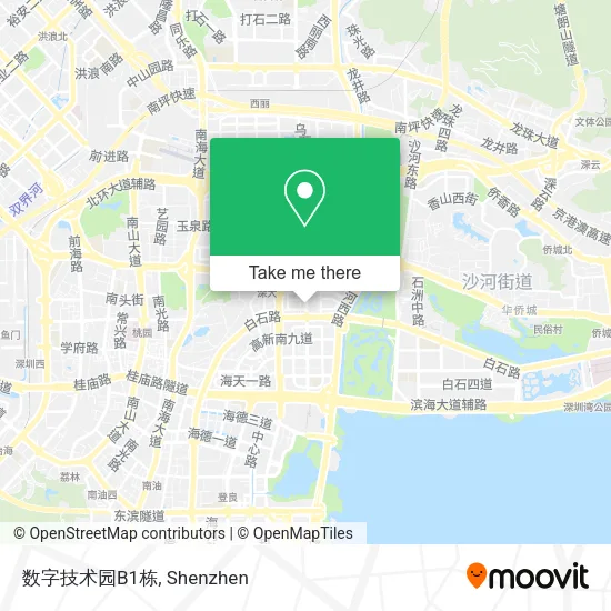 数字技术园B1栋 map