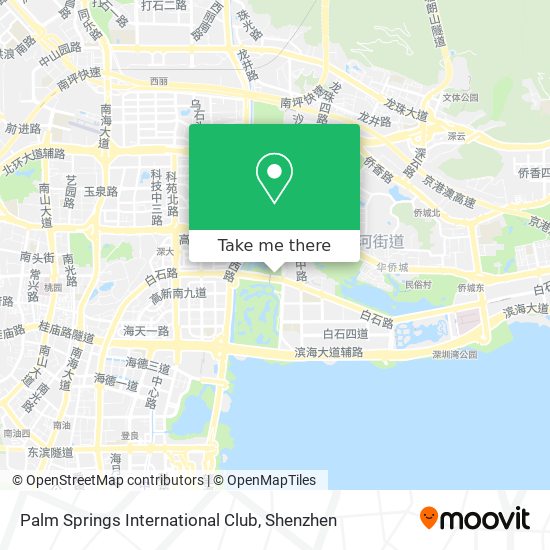 Palm Springs International Club map