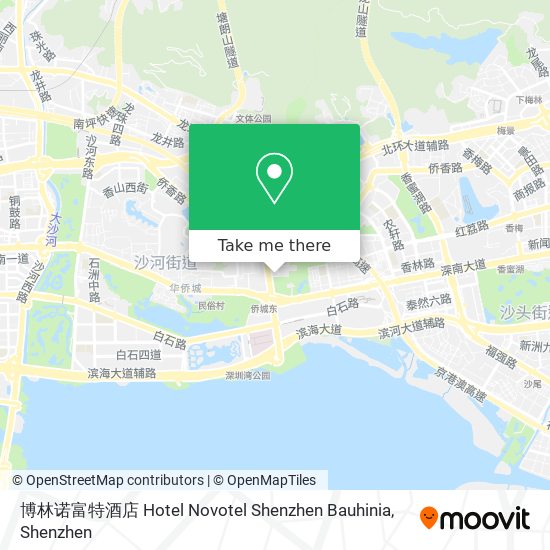 博林诺富特酒店 Hotel Novotel Shenzhen Bauhinia map