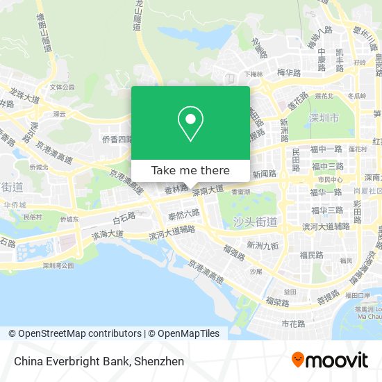 China Everbright Bank map