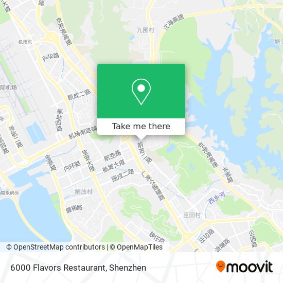 6000 Flavors Restaurant map