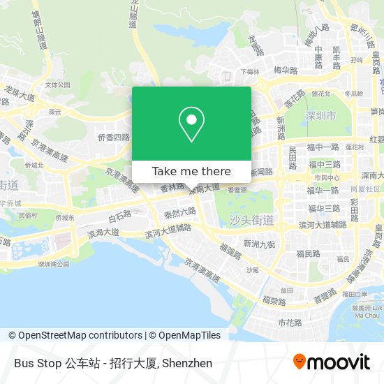 Bus Stop 公车站 - 招行大厦 map