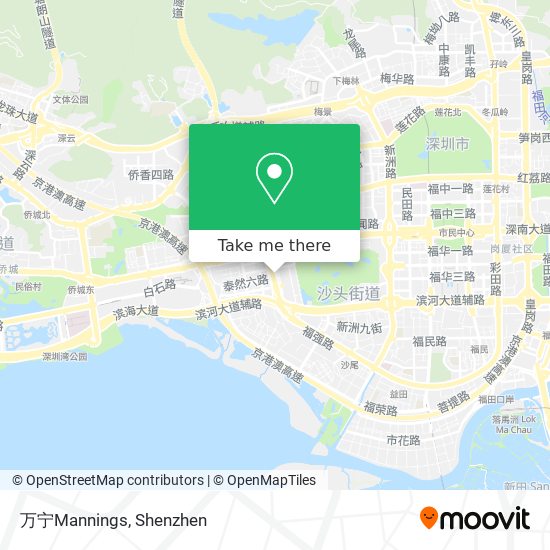 万宁Mannings map