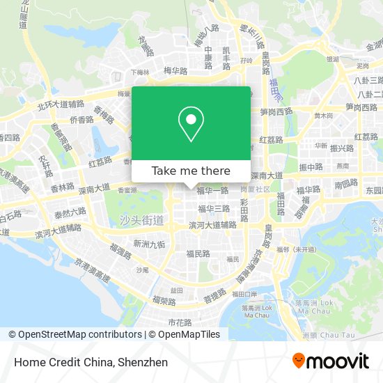 Home Credit China map