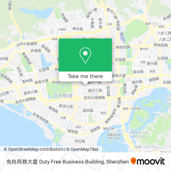 免稅商務大廈 Duty Free Business Building map