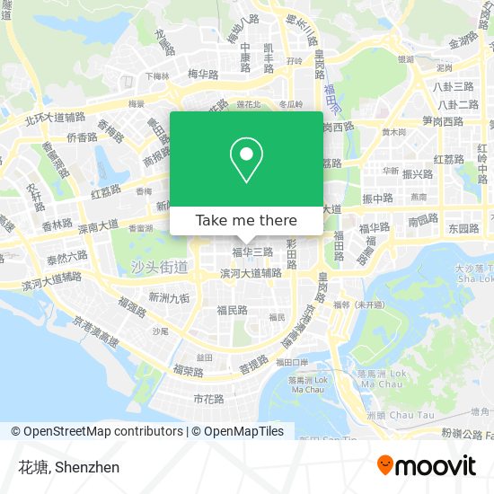 花塘 map