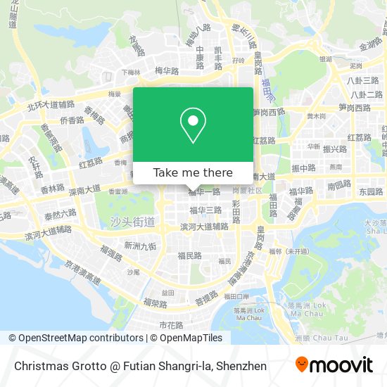 Christmas Grotto @ Futian Shangri-la map