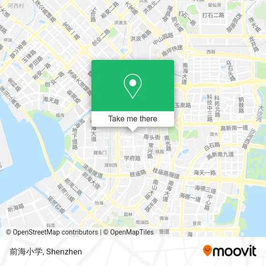 前海小学 map