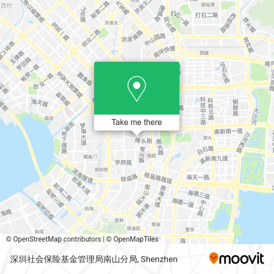 深圳社会保险基金管理局南山分局 map