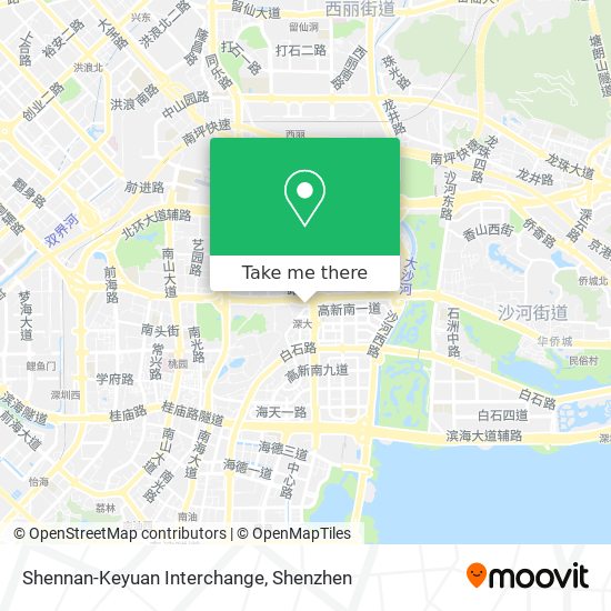 Shennan-Keyuan Interchange map