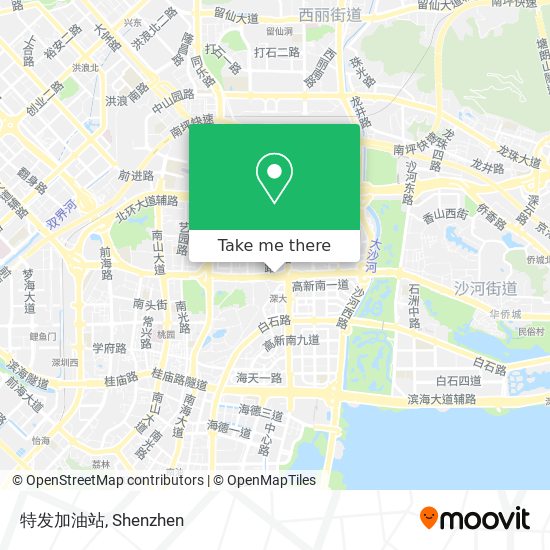 特发加油站 map