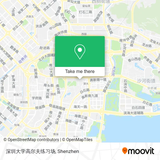 深圳大学高尔夫练习场 map