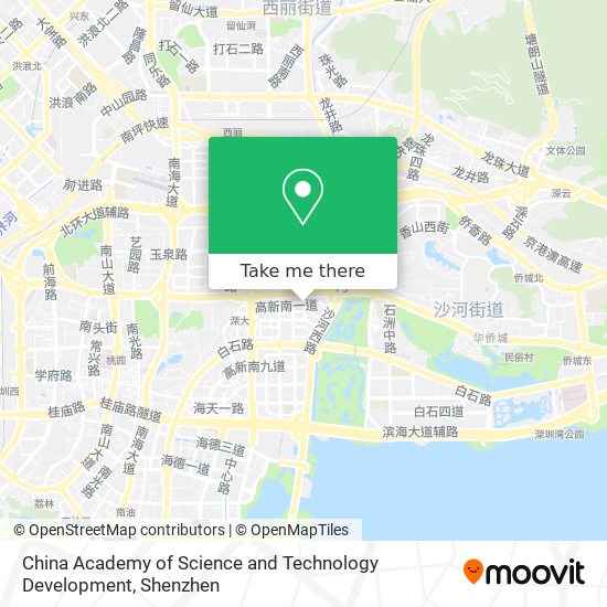 China Academy of Science and Technology Development map