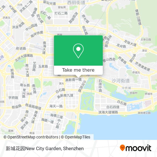 新城花园New City Garden map