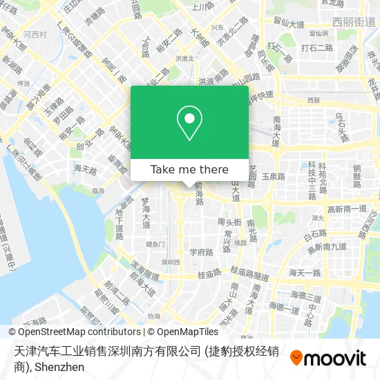 天津汽车工业销售深圳南方有限公司 (捷豹授权经销商) map