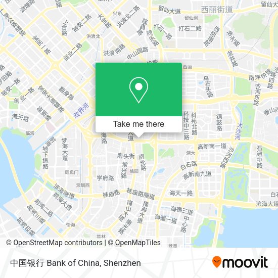 中国银行 Bank of China map