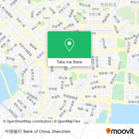 中国银行 Bank of China map