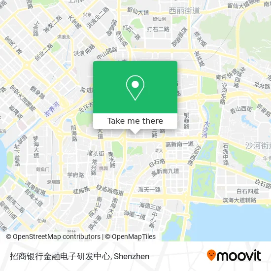 招商银行金融电子研发中心 map