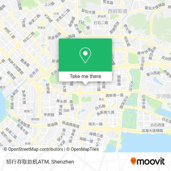 招行存取款机ATM map