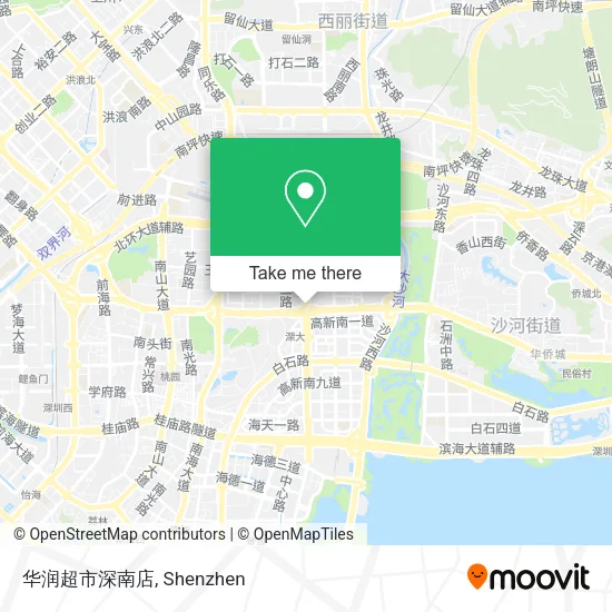 华润超市深南店 map