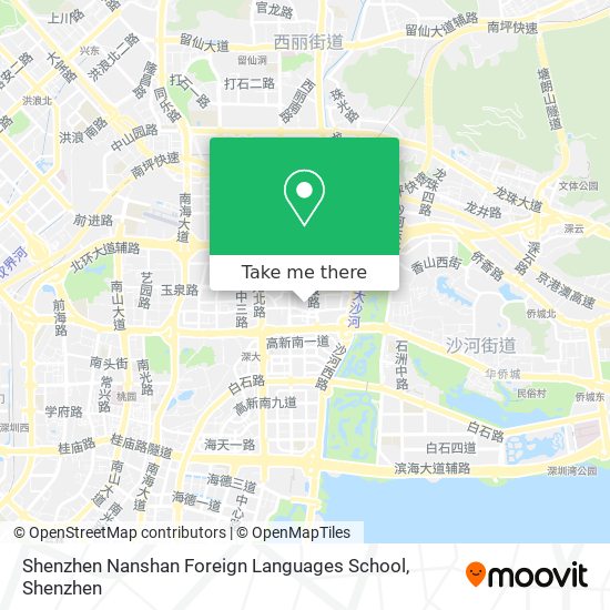 Shenzhen Nanshan Foreign Languages School map