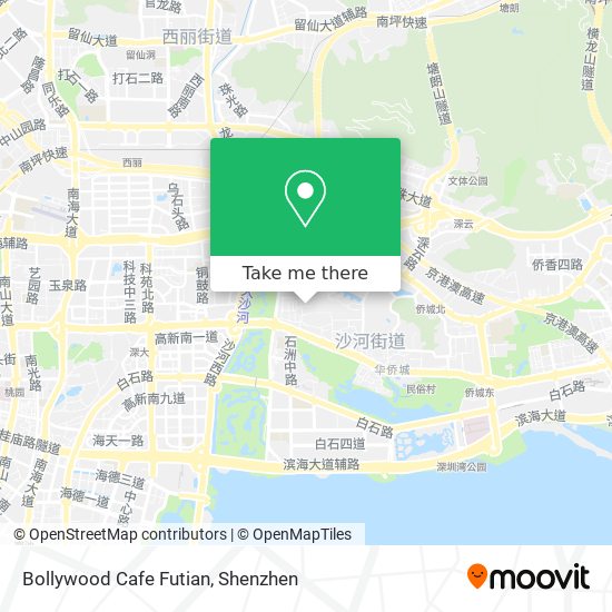 Bollywood Cafe Futian map