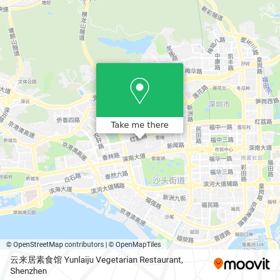 云来居素食馆 Yunlaiju Vegetarian Restaurant map